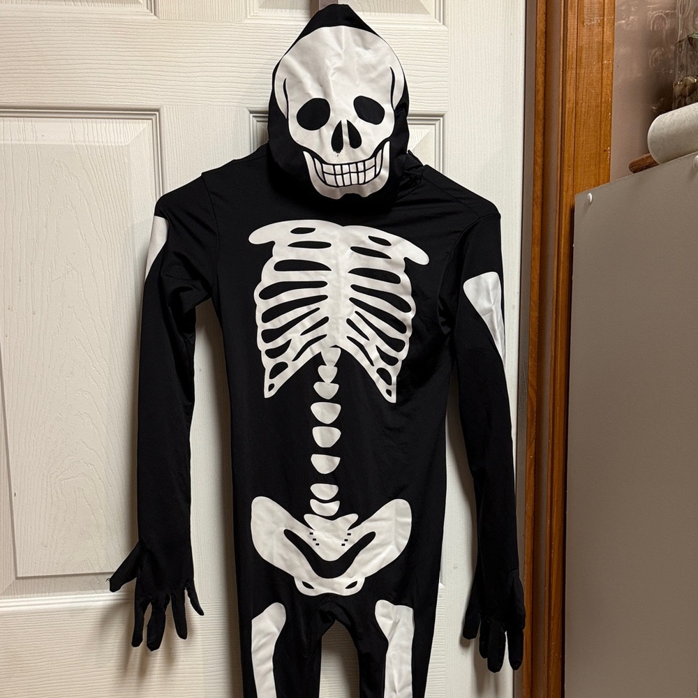 Children's Skeleton Costume - Black and White